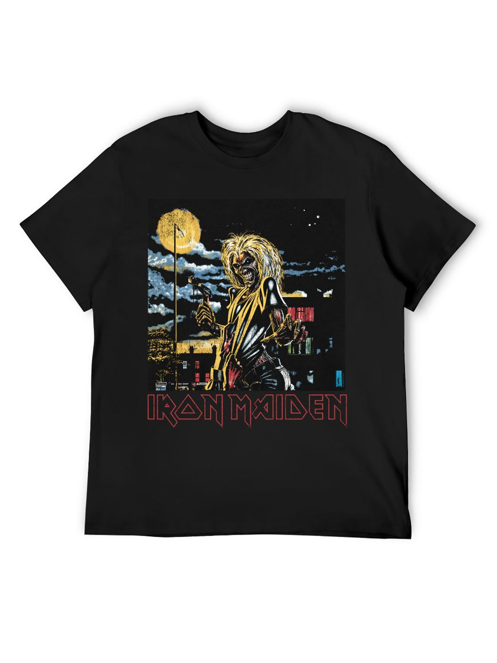 Iron Maiden Eddie Night Scene Graphic T-Shirt