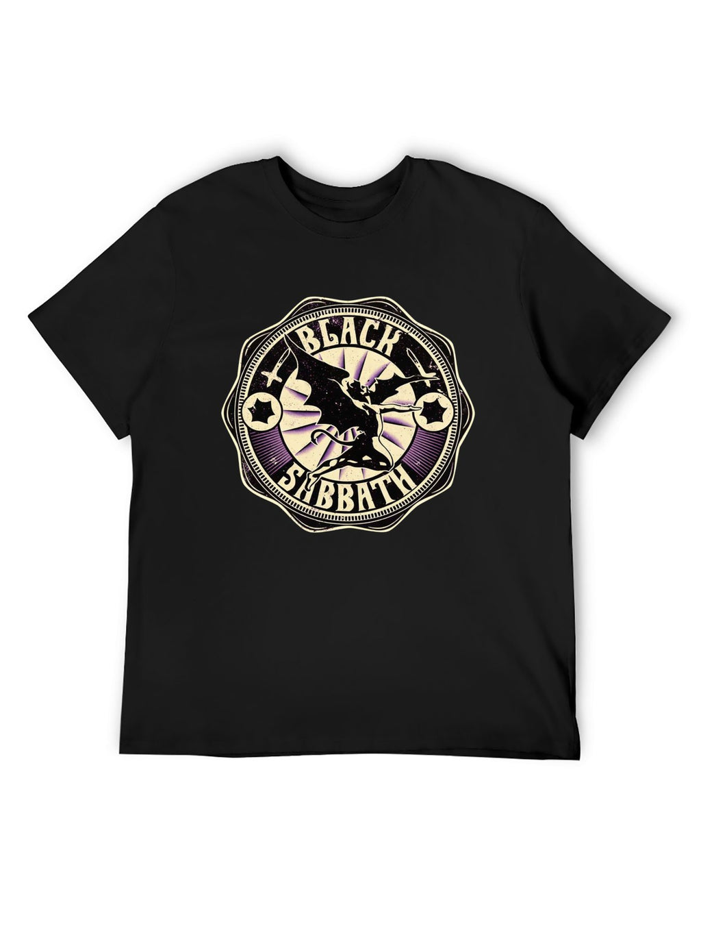 Black Sabbath Dark Angel Retro Rock T-Shirt