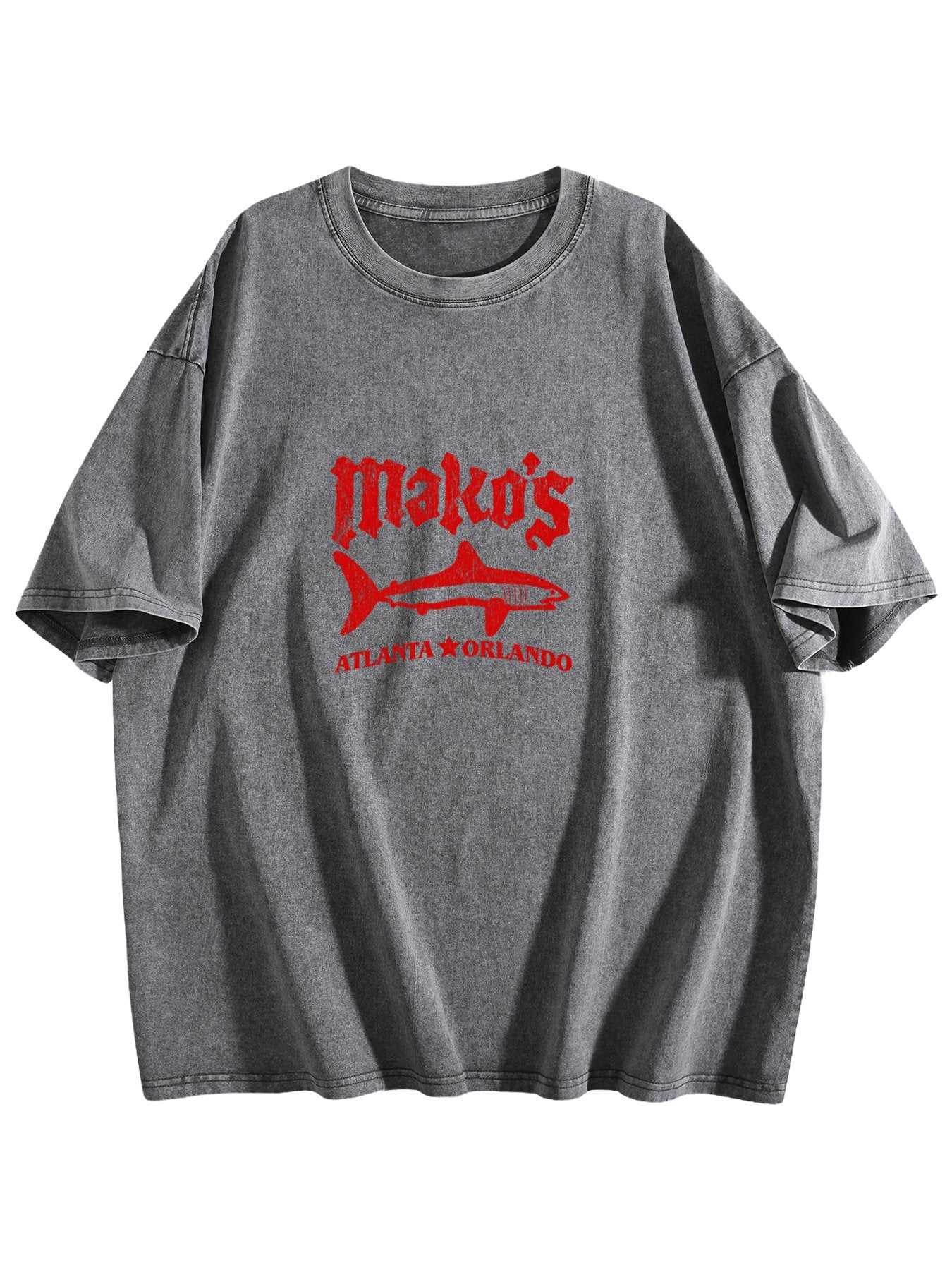 Mako's Shark Graphic Washed T-Shirt