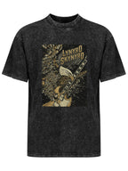 Vintage Washed Lynyrd Skynyrd Eagle Guitar Graphic T-Shirt
