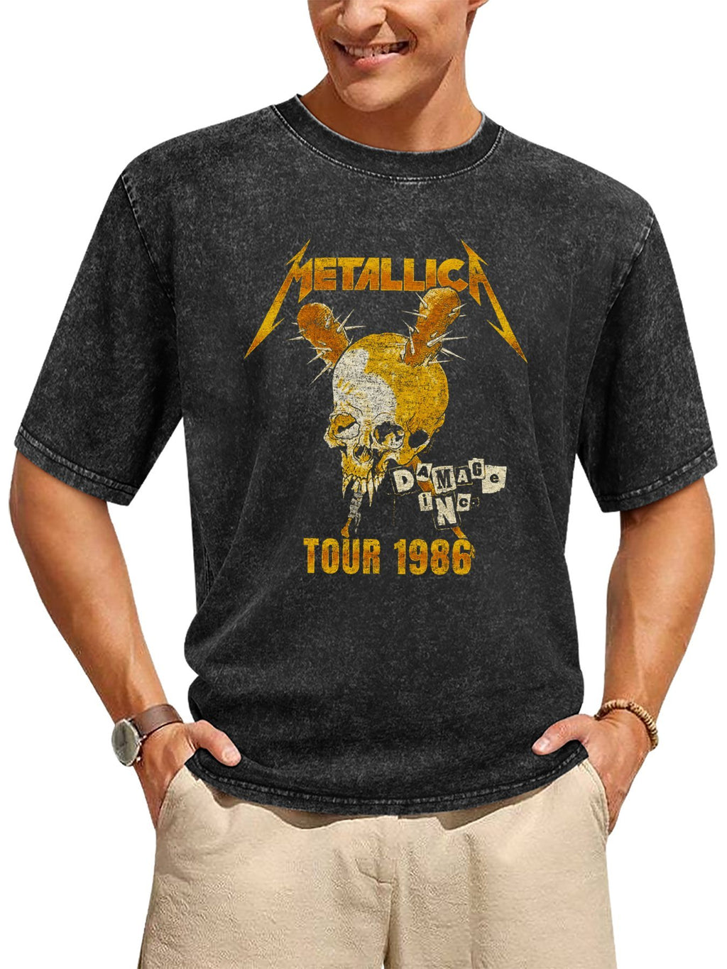 Metallica Damage Inc. Tour 1986 Graphic T-Shirt