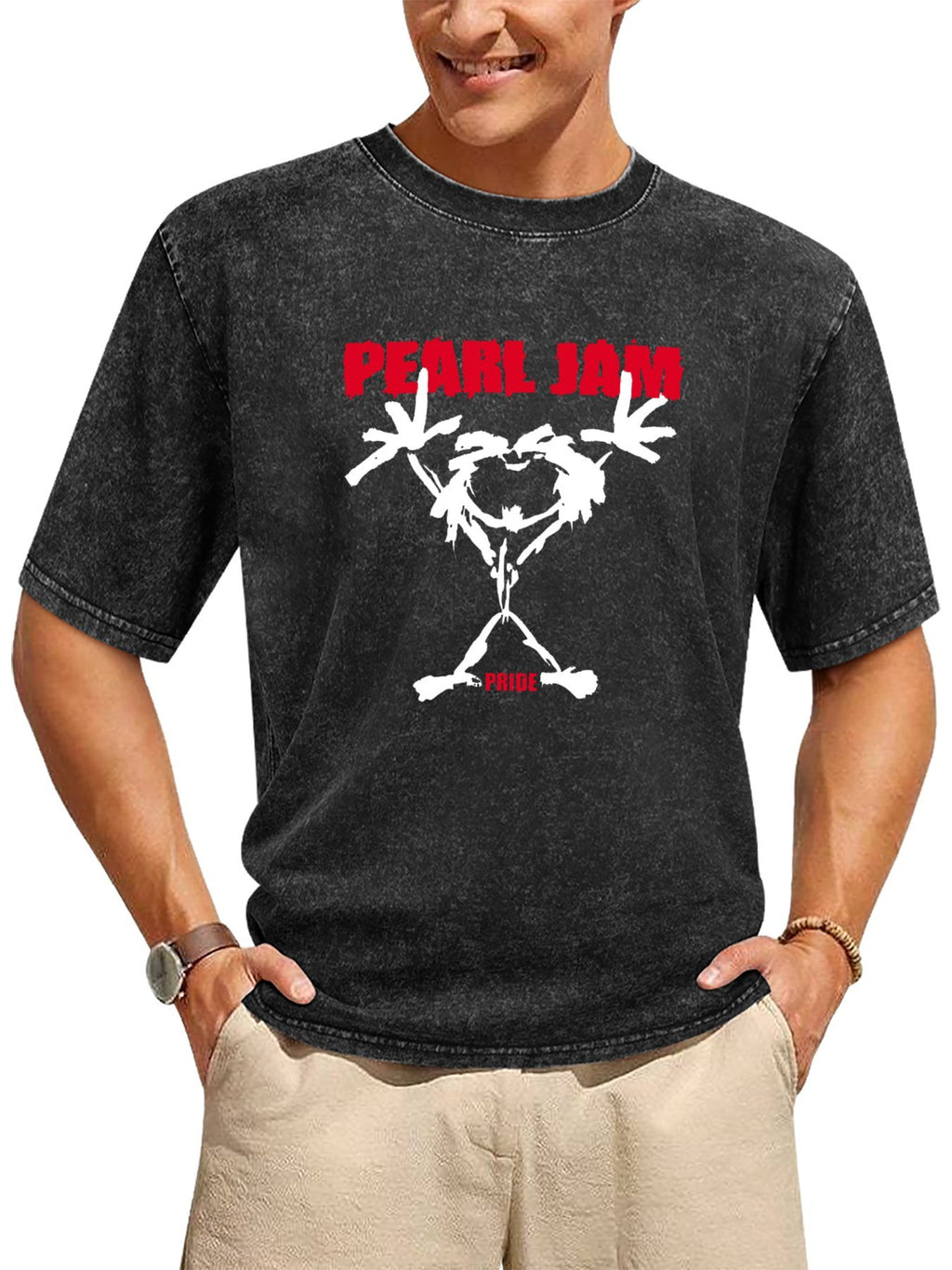Pearl Jam Pride Stickman Graphic T-Shirt