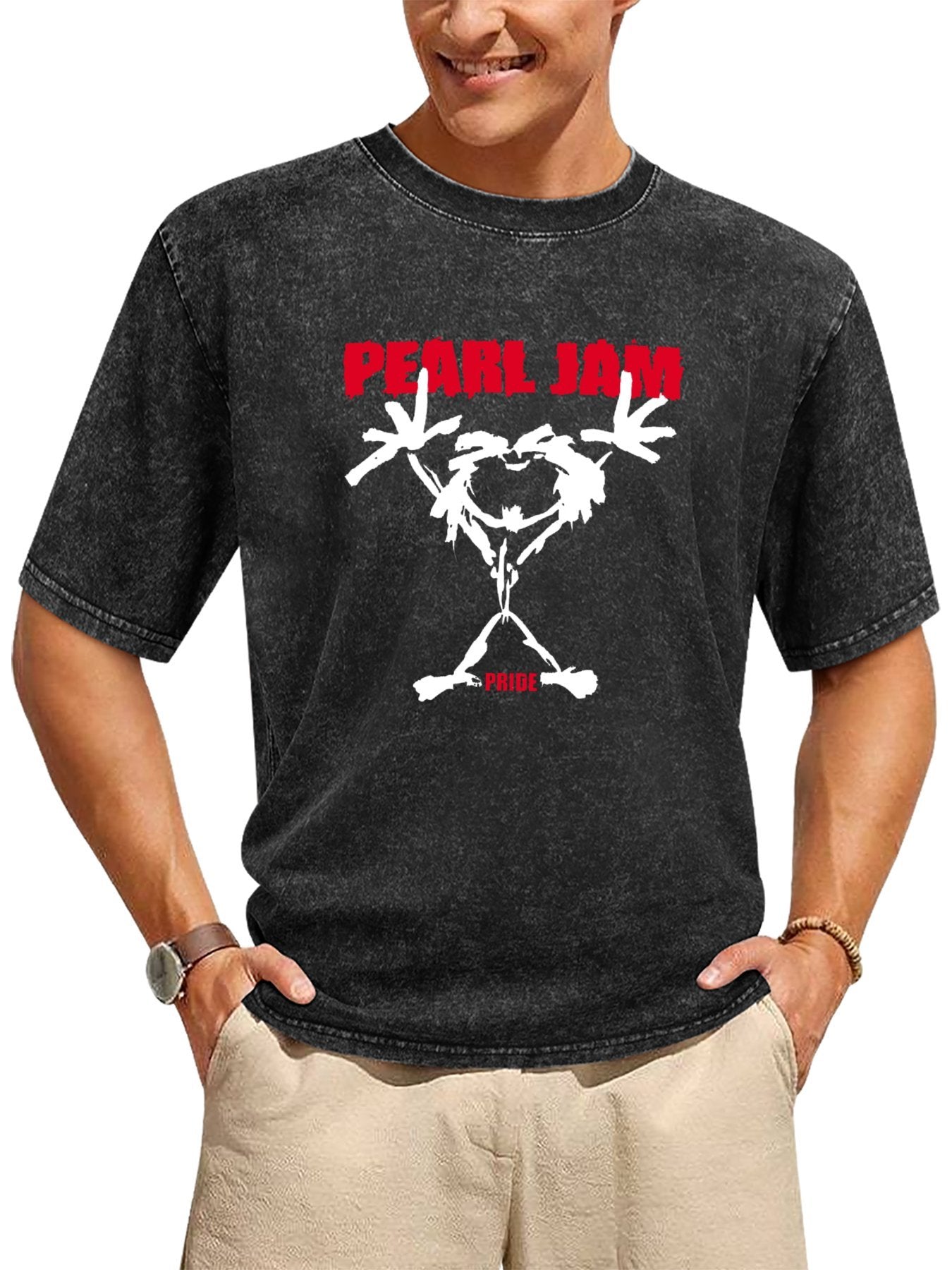 Pearl Jam Pride Stickman Graphic T-Shirt