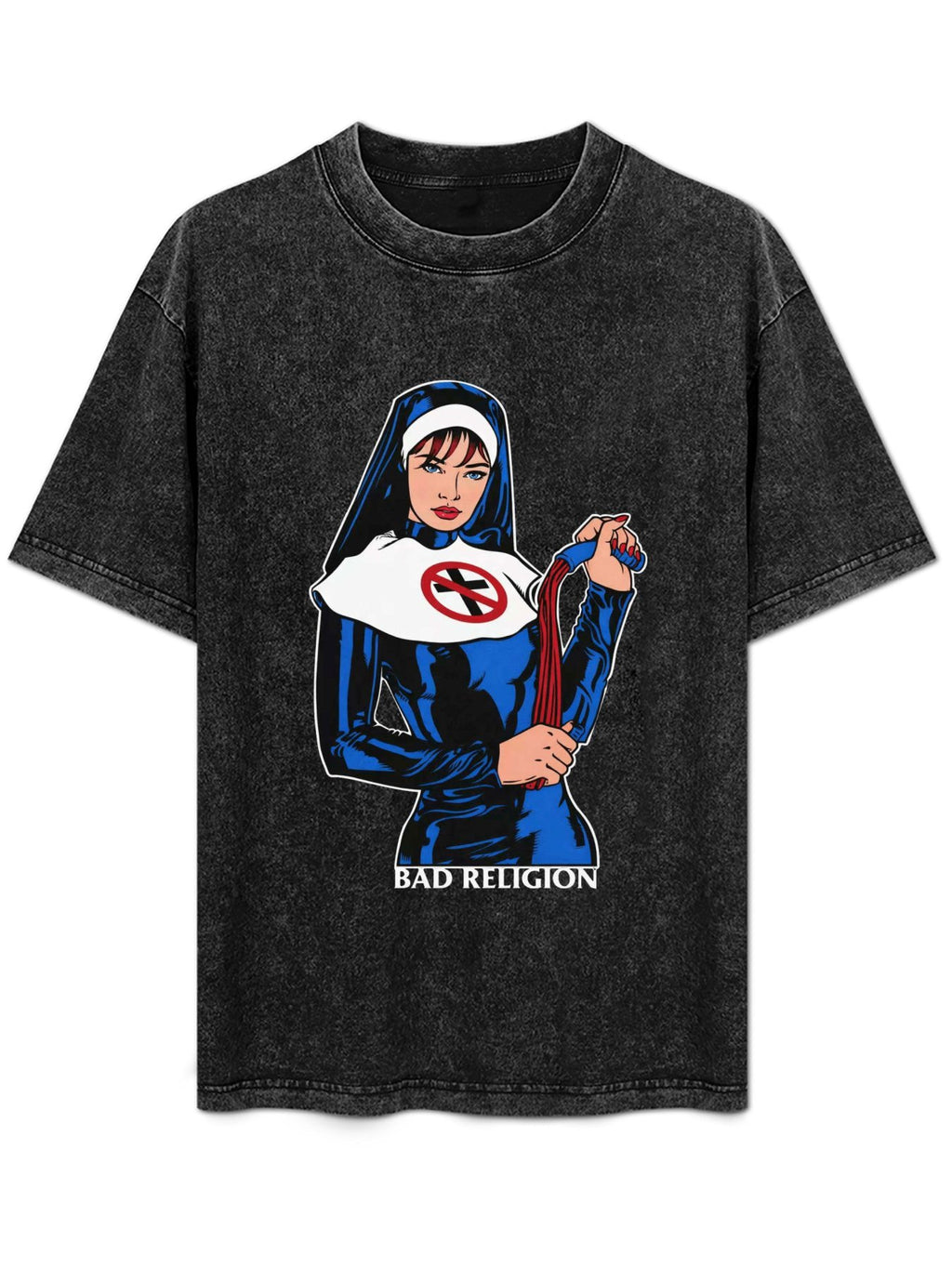 Vintage Washed Bad Religion Nun Graphic T-Shirt
