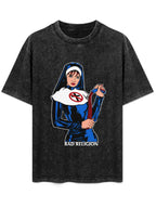 Vintage Washed Bad Religion Nun Graphic T-Shirt