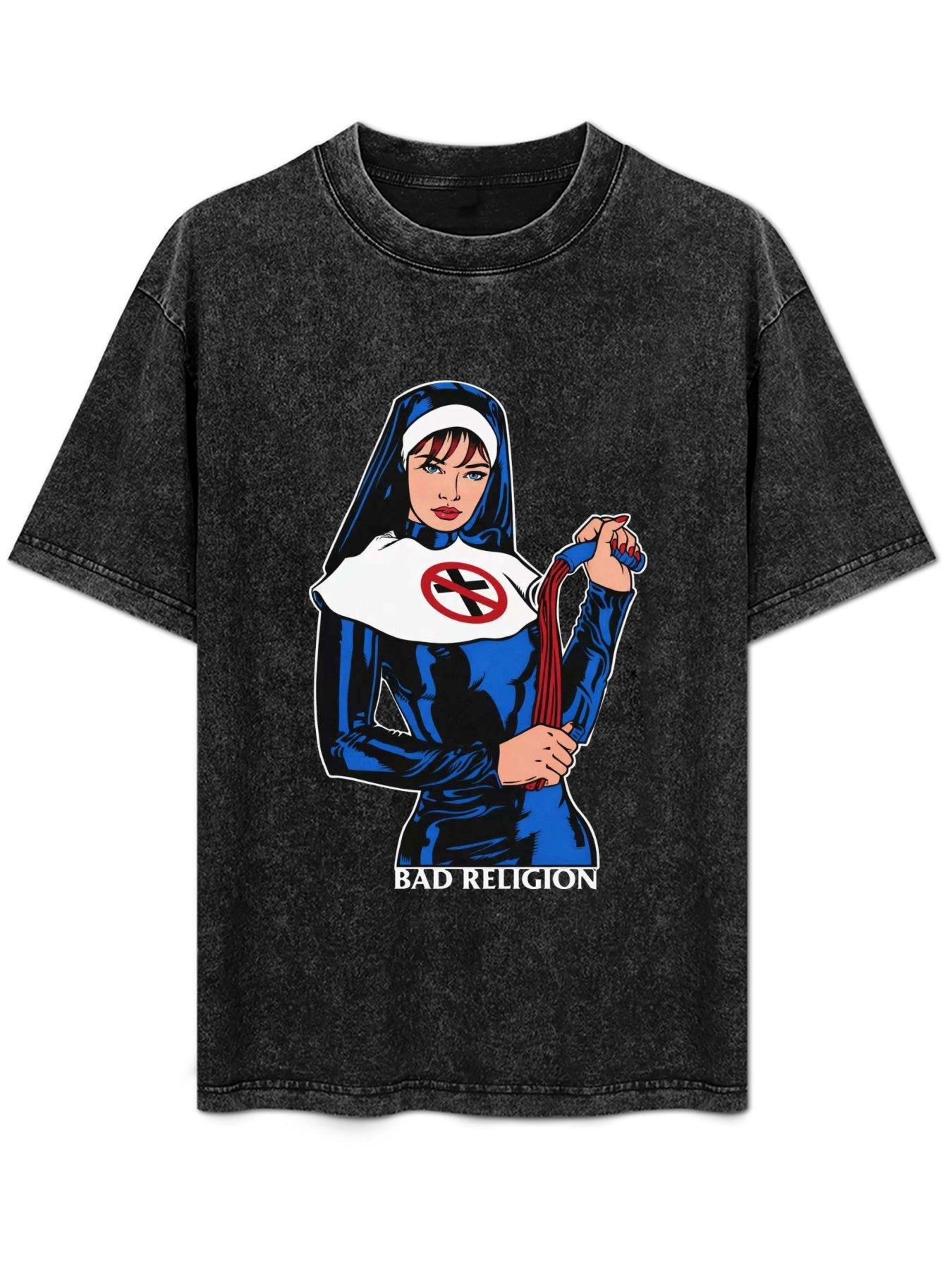Vintage Washed Bad Religion Nun Graphic T-Shirt