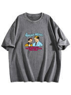 Marilyn Manson Retro Quote Graphic Washed T-Shirt