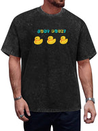 Just Ducky Cartoon Vintage Washed T-Shirt