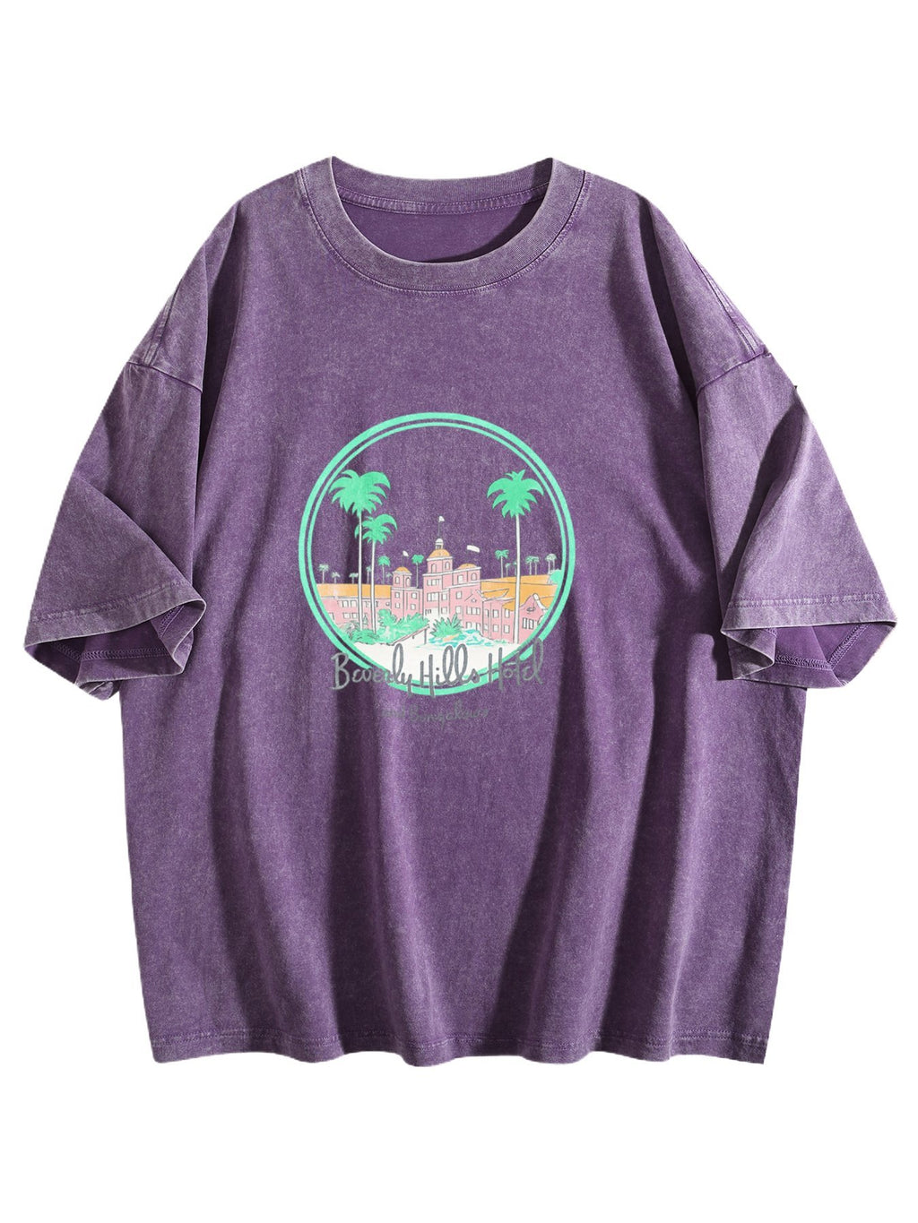 Beverly Hills Hotel and Bungalows Graphic Washed T-Shirt