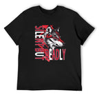 Silent but Deadly Wolf Graphic Black T-Shirt