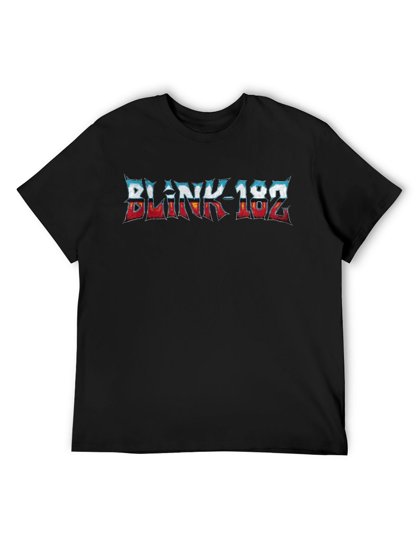 Blink-182 Heavy Metal Style Logo Graphic T-Shirt