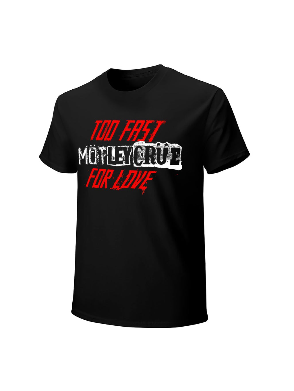Mötley Crüe Too Fast For Love Distressed Text T-Shirt