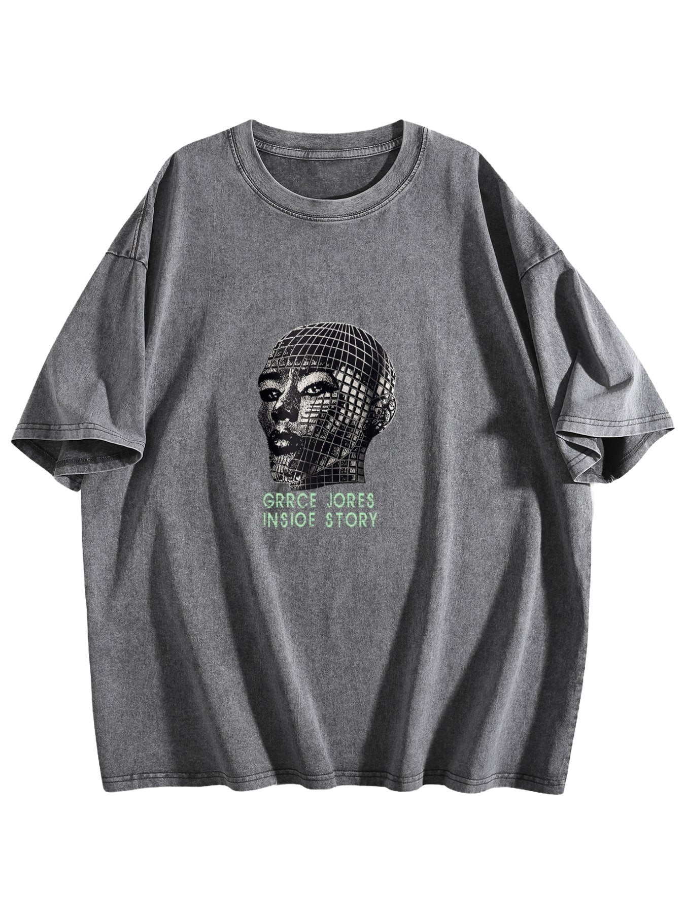 Grace Jones Inside Story Graphic Washed T-Shirt