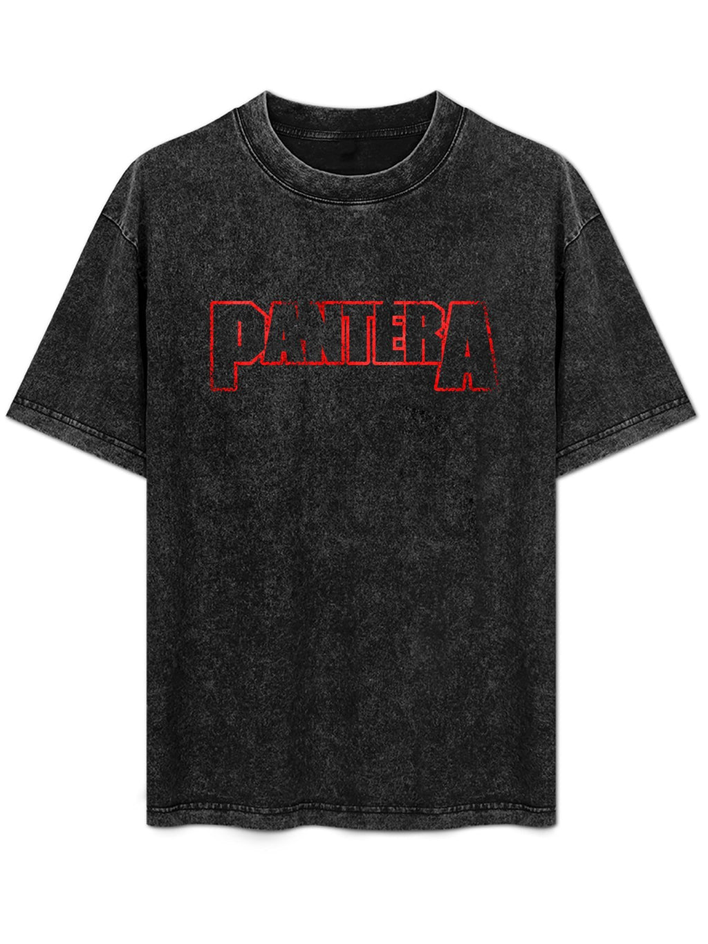 Pantera Distressed Outline Logo Graphic T-Shirt
