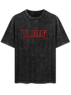 Pantera Distressed Outline Logo Graphic T-Shirt