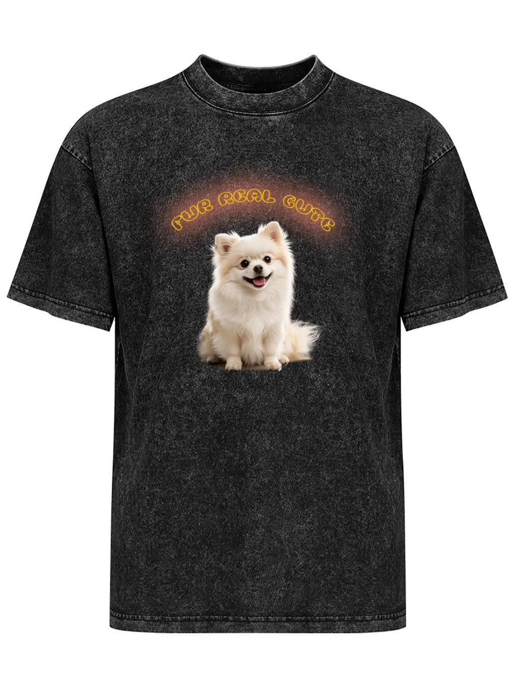 Fur Real Cute Dog Vintage Washed T-Shirt