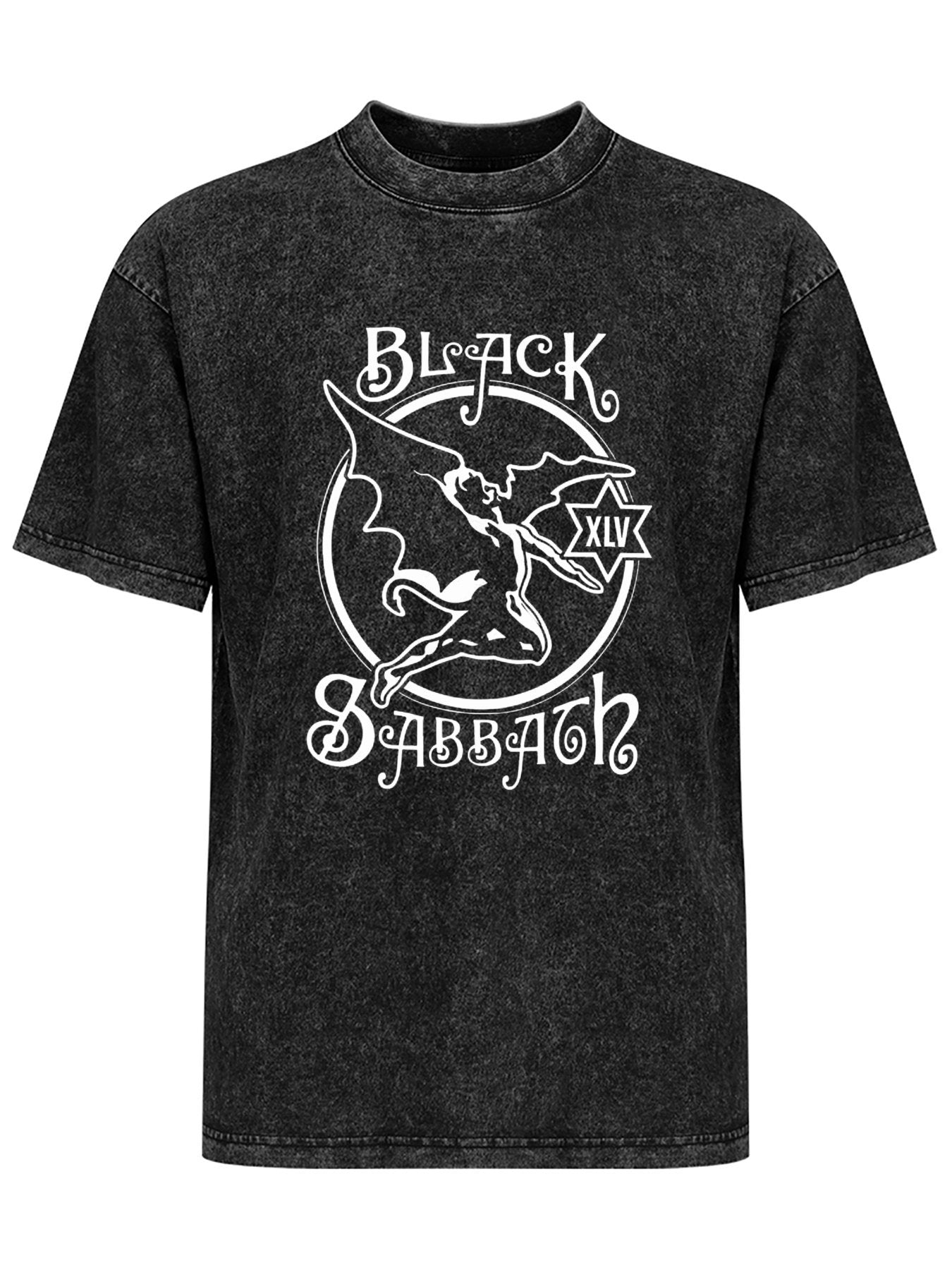 Vintage Washed Black Sabbath Winged Demon Graphic T-Shirt