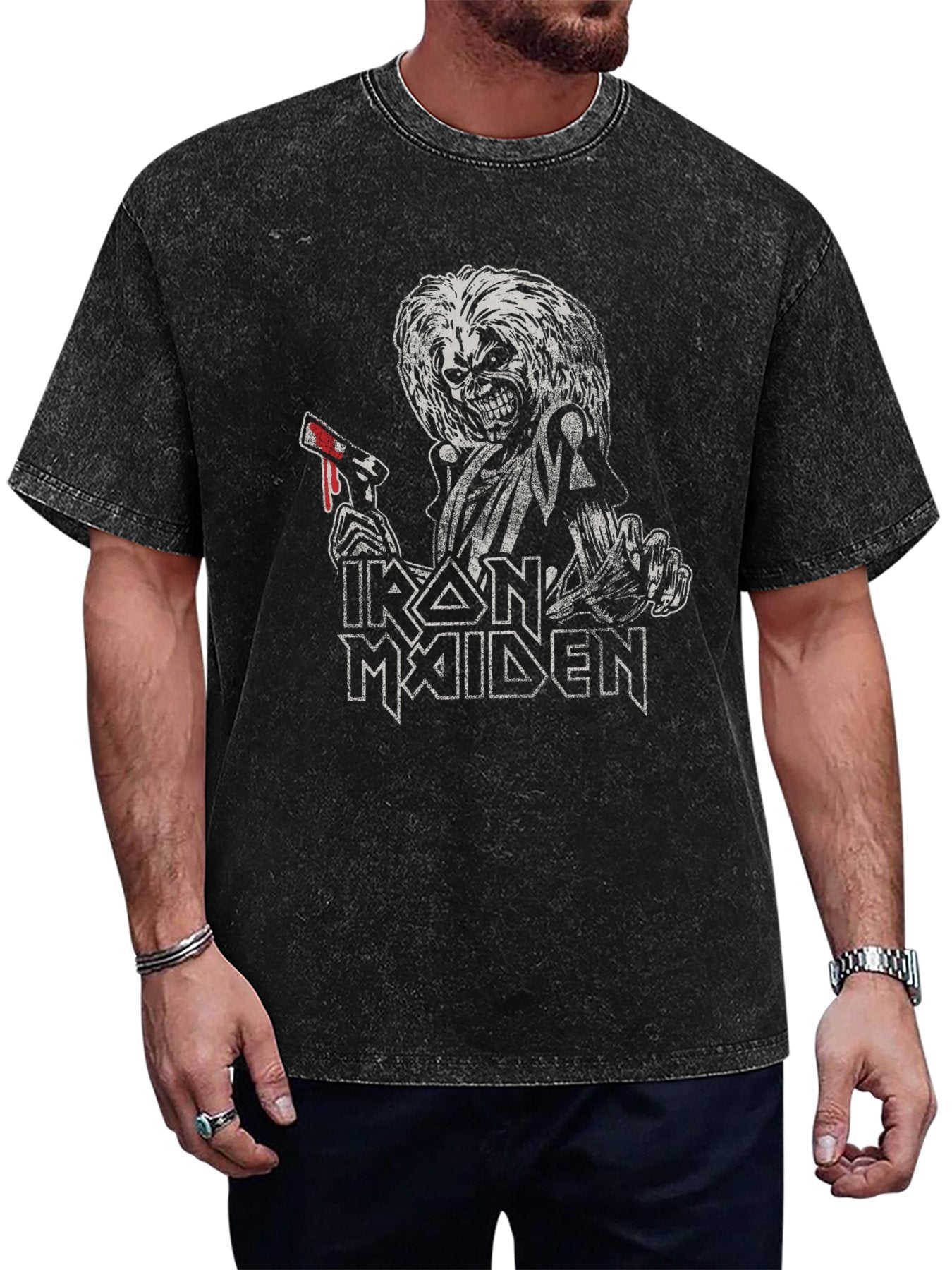 Iron Maiden Axe Eddie Graphic T-Shirt Main image