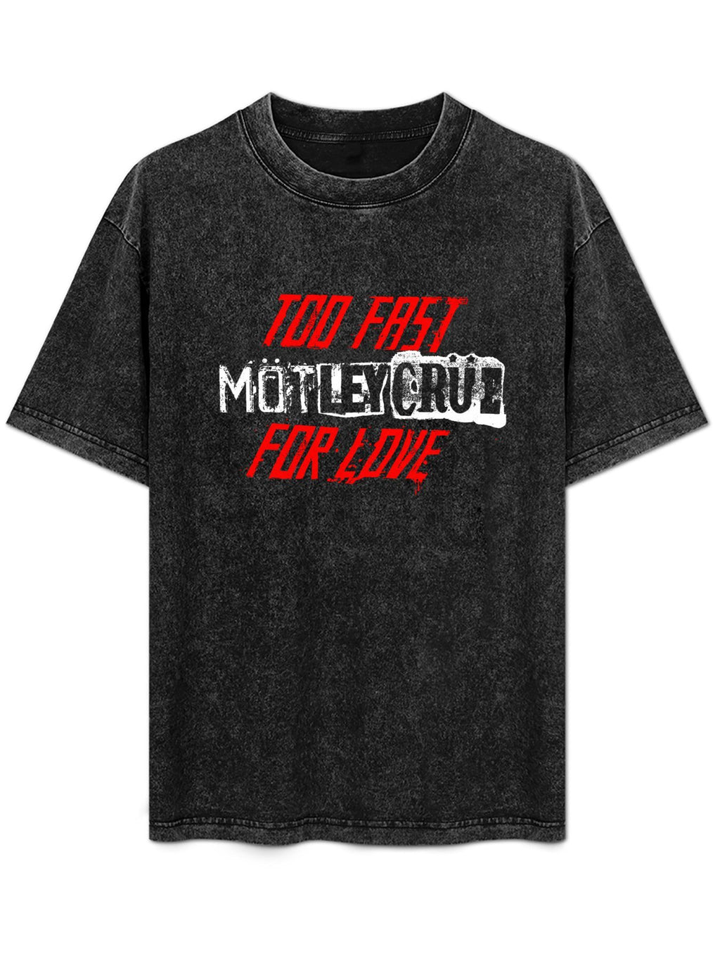 Mötley Crüe Too Fast for Love Logo Graphic T-Shirt