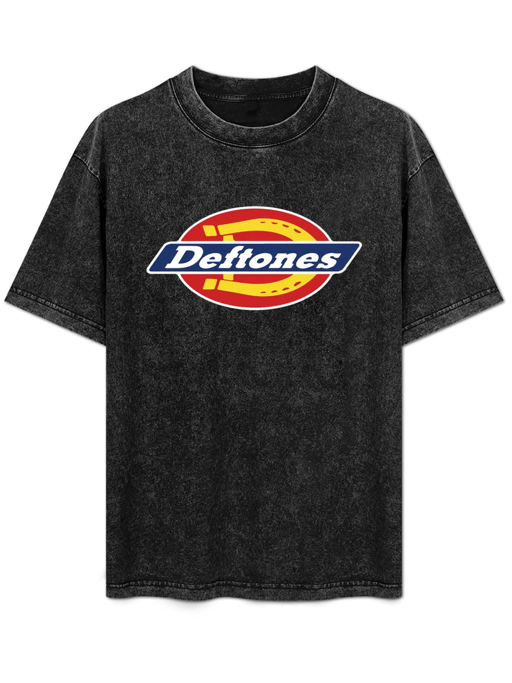 Deftones Horseshoe Oval Logo Graphic T-Shirt