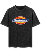 Deftones Horseshoe Oval Logo Graphic T-Shirt