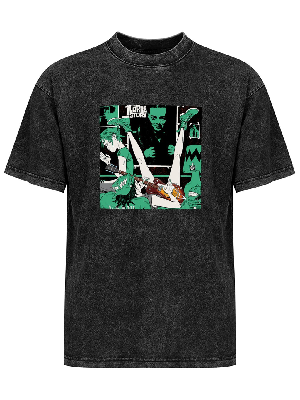 Gorillaz The Lore Story Comic Collage Graphic T-Shirt
