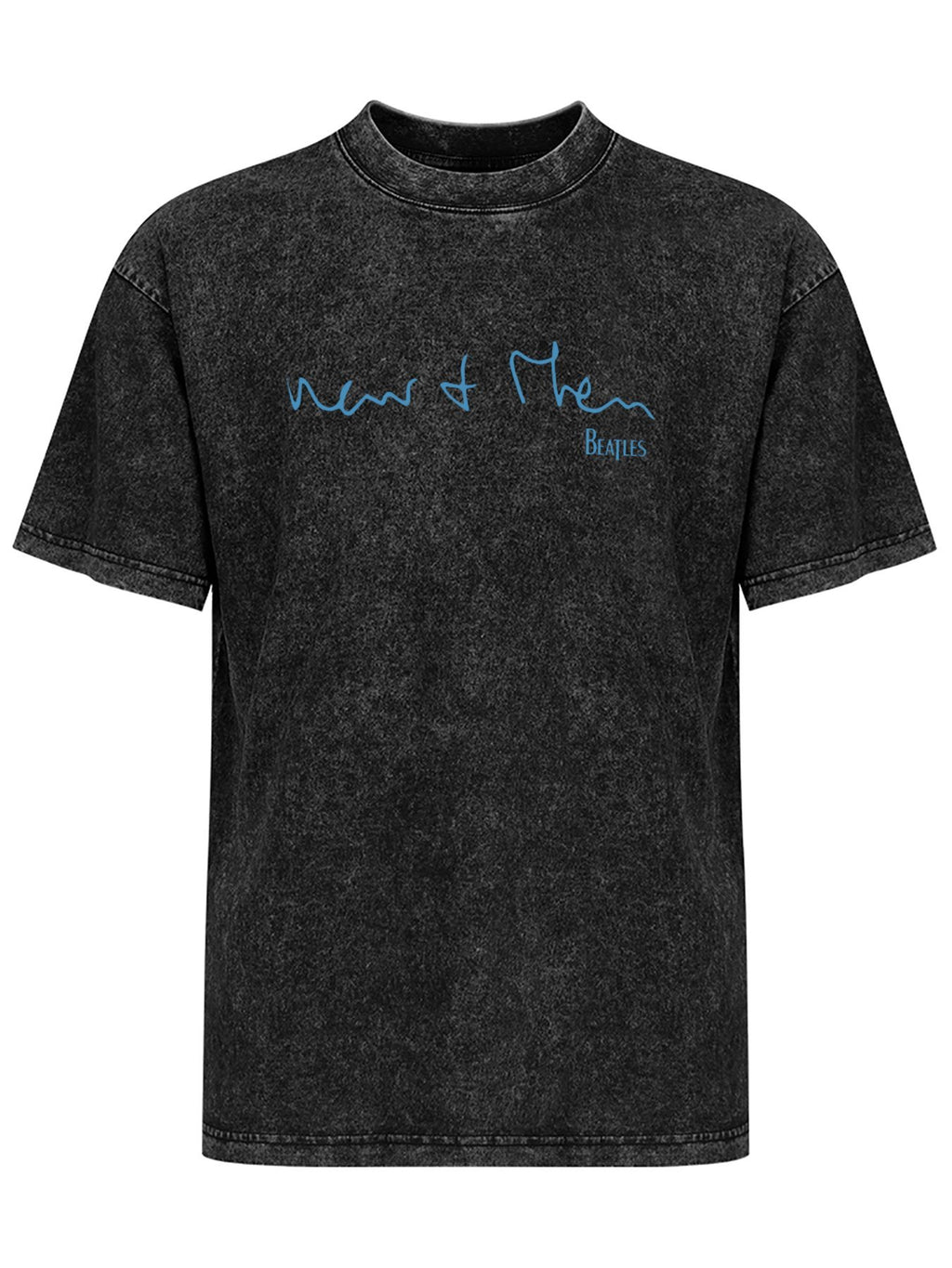 The Beatles Now and Then Handwritten Logo Graphic T-Shirt