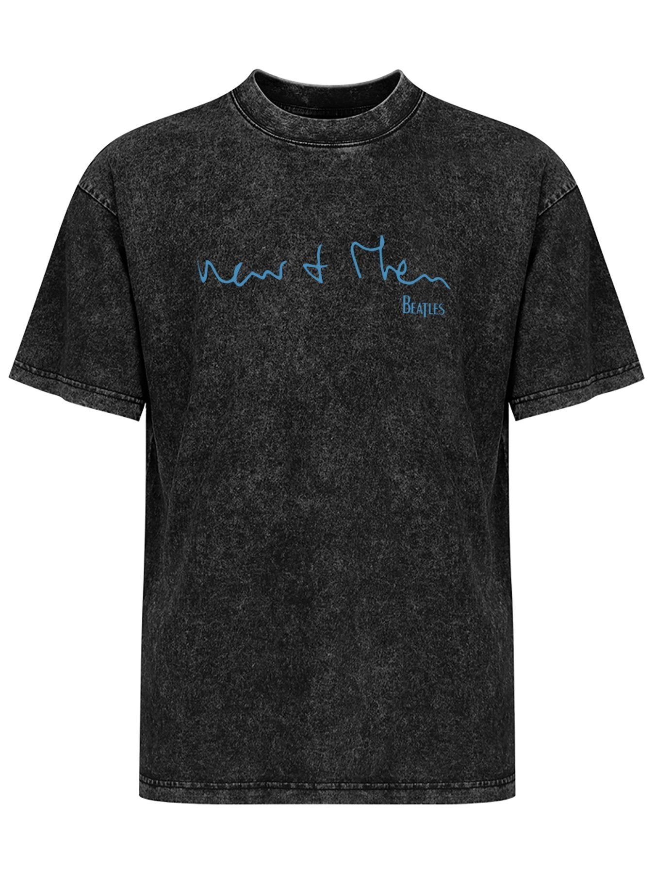 The Beatles Now and Then Handwritten Logo Graphic T-Shirt