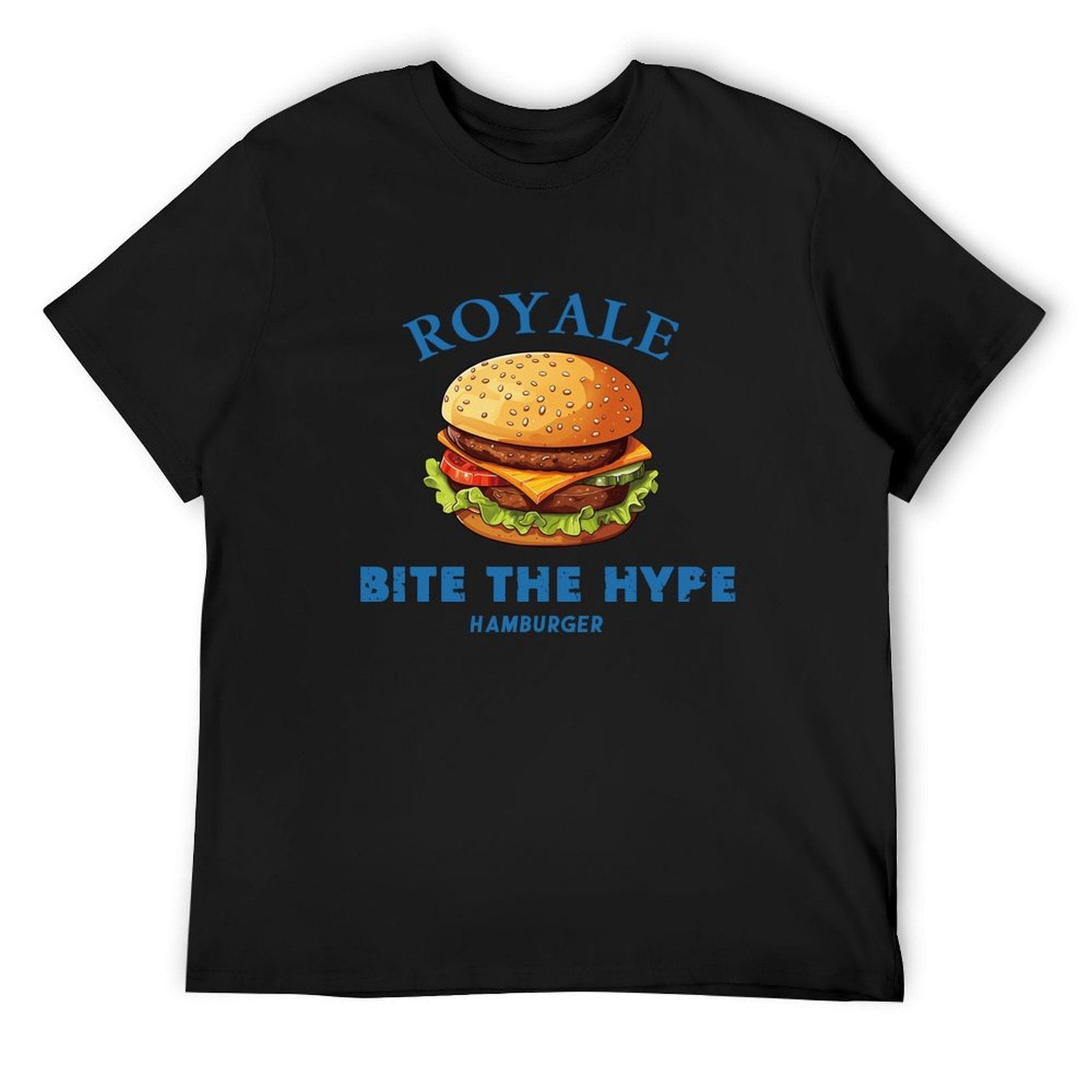 Royale Bite the Hype Hamburger Graphic White T-Shirt