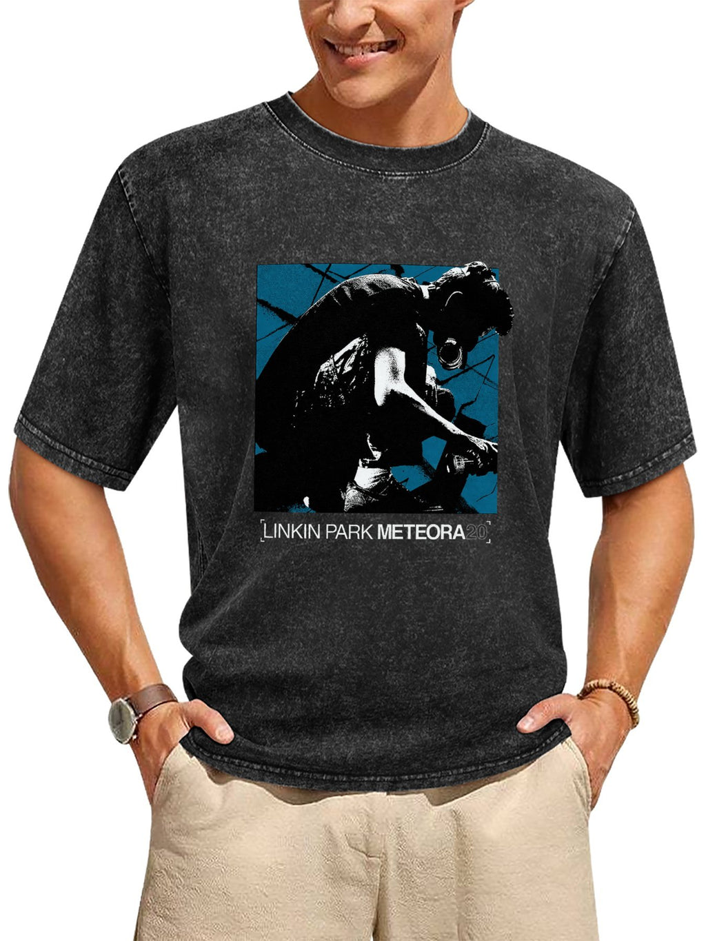 Vintage Washed Linkin Park Meteora 20 Performance Graphic T-Shirt