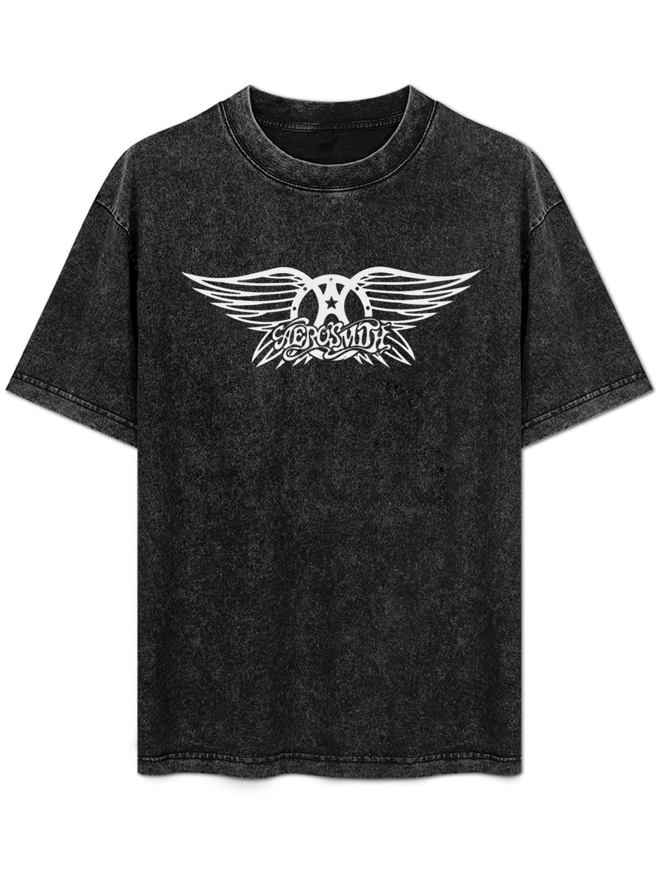 Aerosmith White Winged Logo Graphic T-Shirt