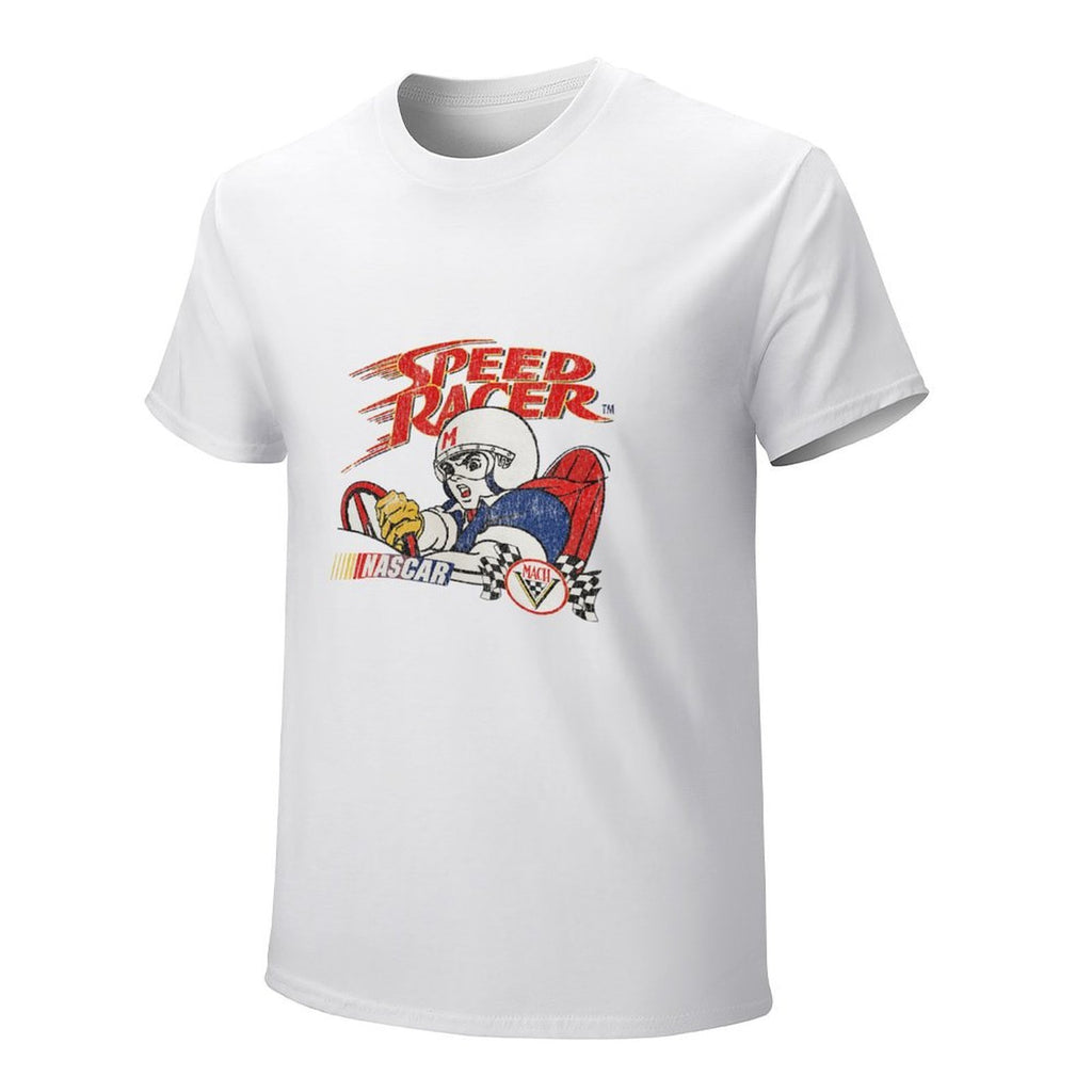 Speed Racer Motorsport Graphic White T-Shirt