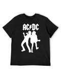 AC/DC Rock Duo Silhouette Graphic T-Shirt