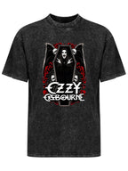 Vintage Washed Ozzy Osbourne Coffin Graphic T-Shirt