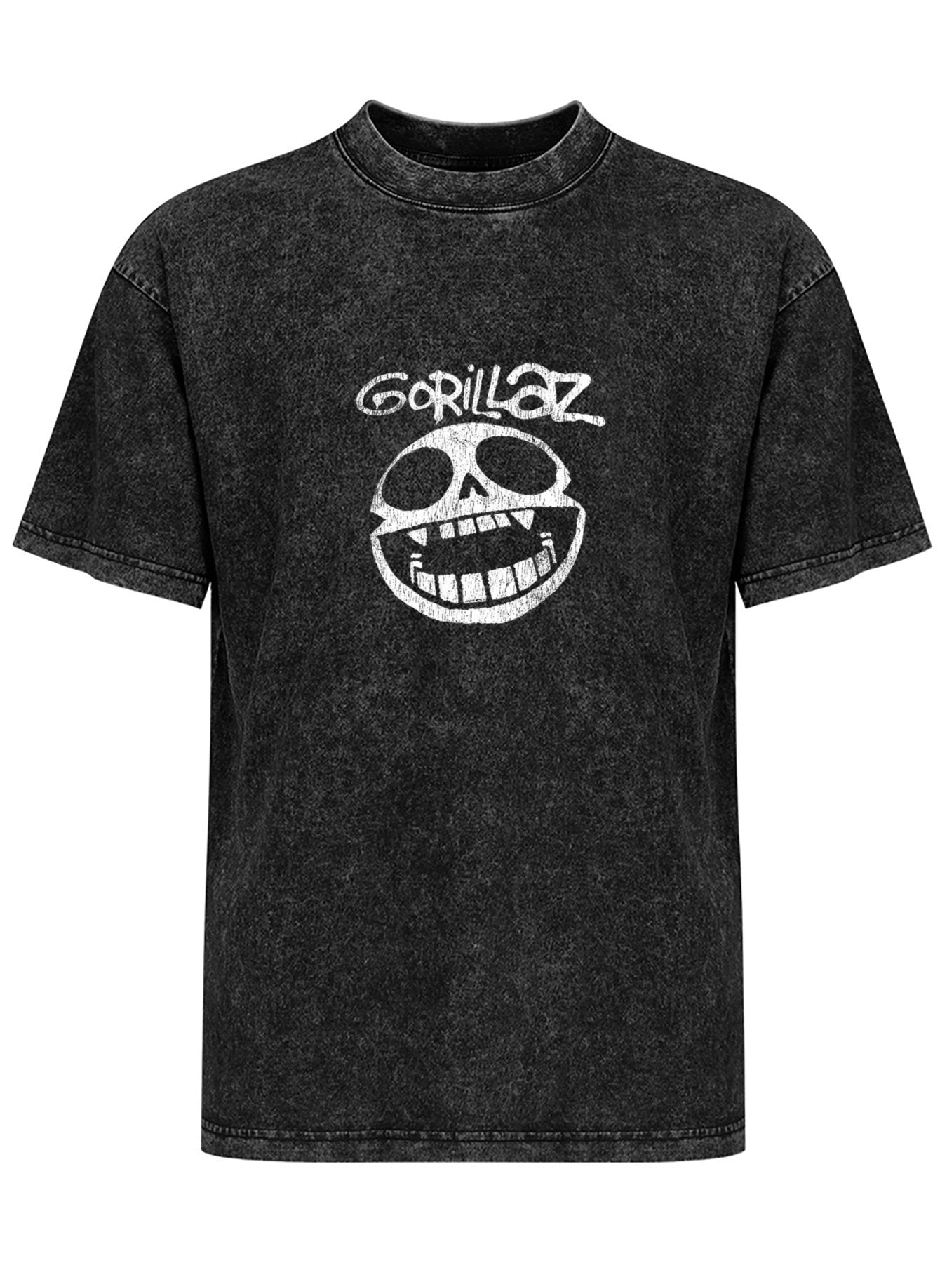 Gorillaz Skull Graphic Washed T-Shirt