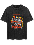 Vintage Washed KISS End of the Road Tour Japanese Poster Graphic T-Shirt
