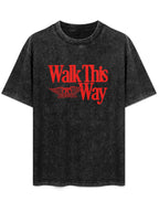 Aerosmith Walk This Way Red Logo Graphic T-Shirt