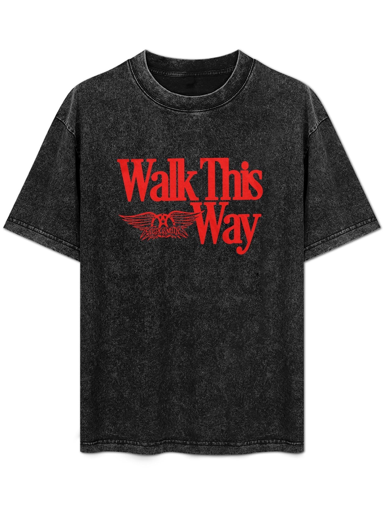 Aerosmith Walk This Way Red Logo Graphic T-Shirt