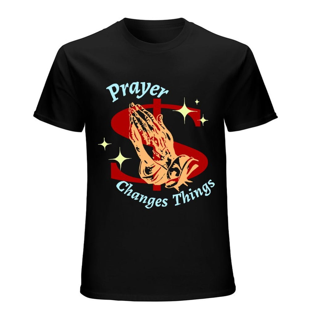 Prayer Changes Things Graphic Black T-Shirt