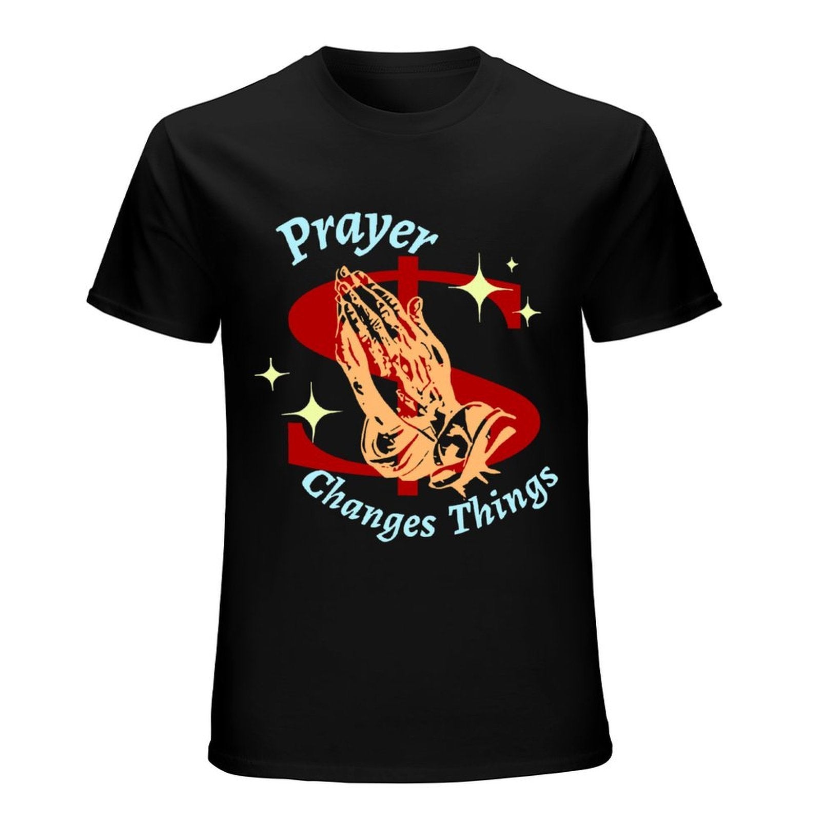 Prayer Changes Things Graphic Black T-Shirt