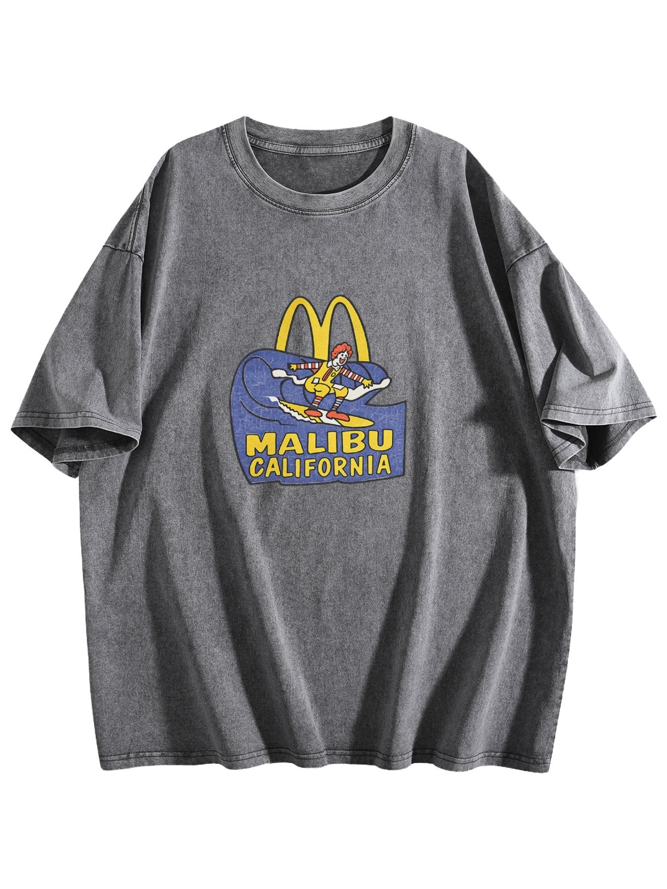 Malibu California Surf Graphic Washed T-Shirt