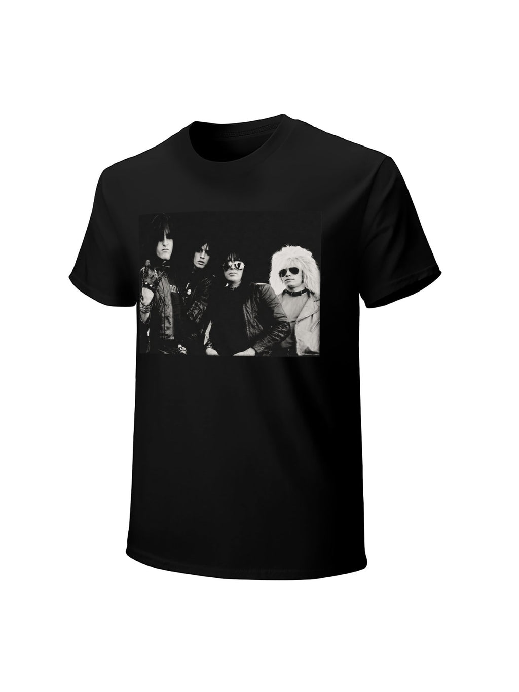 Monochrome Rock Band Portrait Graphic T-Shirt