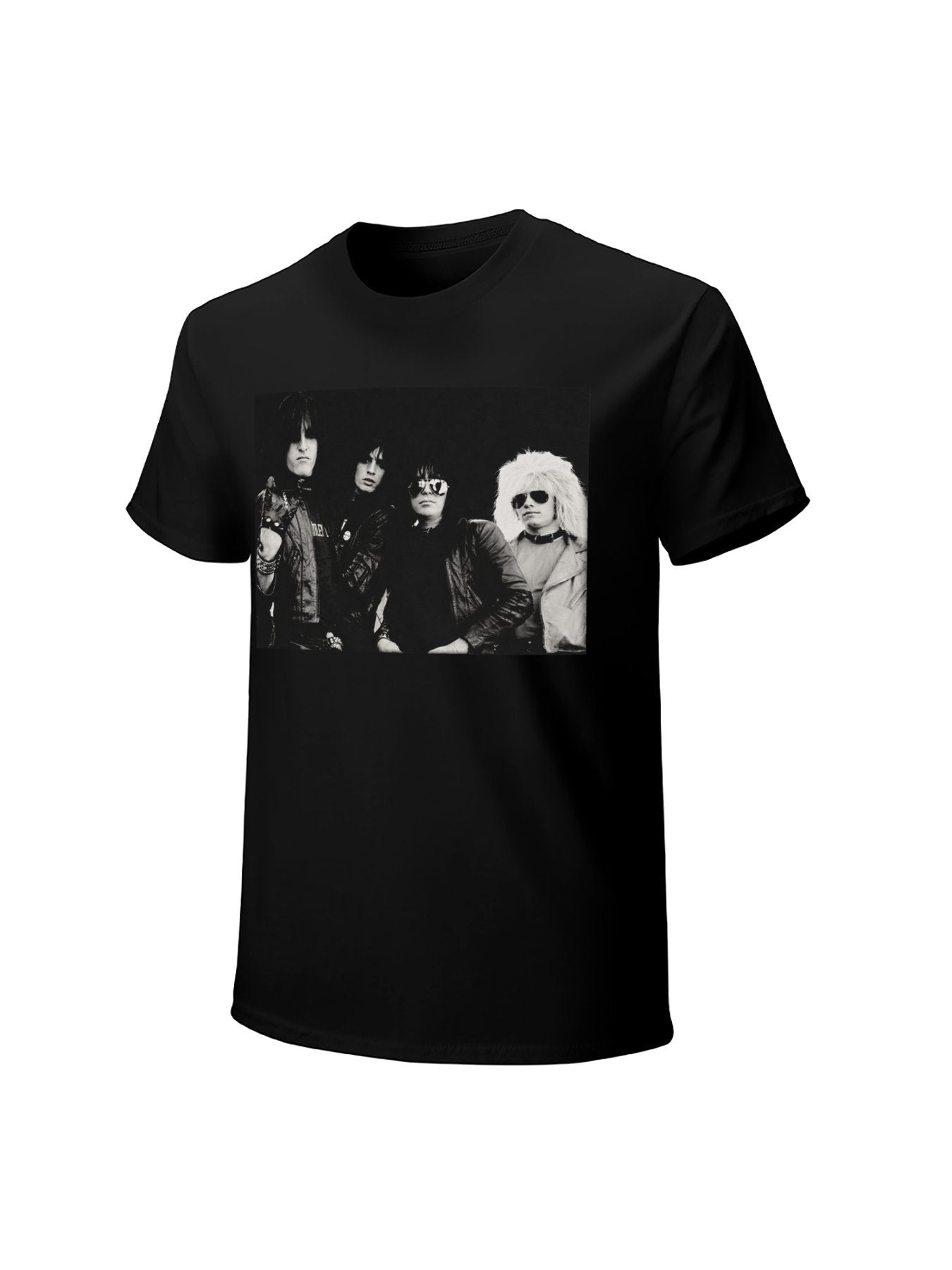 Monochrome Rock Band Portrait Graphic T-Shirt