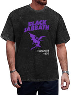 Vintage Washed Black Sabbath Paranoid 1970 Graphic T-Shirt