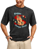 Prayer Changes Things Vintage Washed T-Shirt