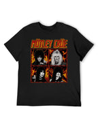 Mötley Crüe Flame Photo Grid Graphic T-Shirt