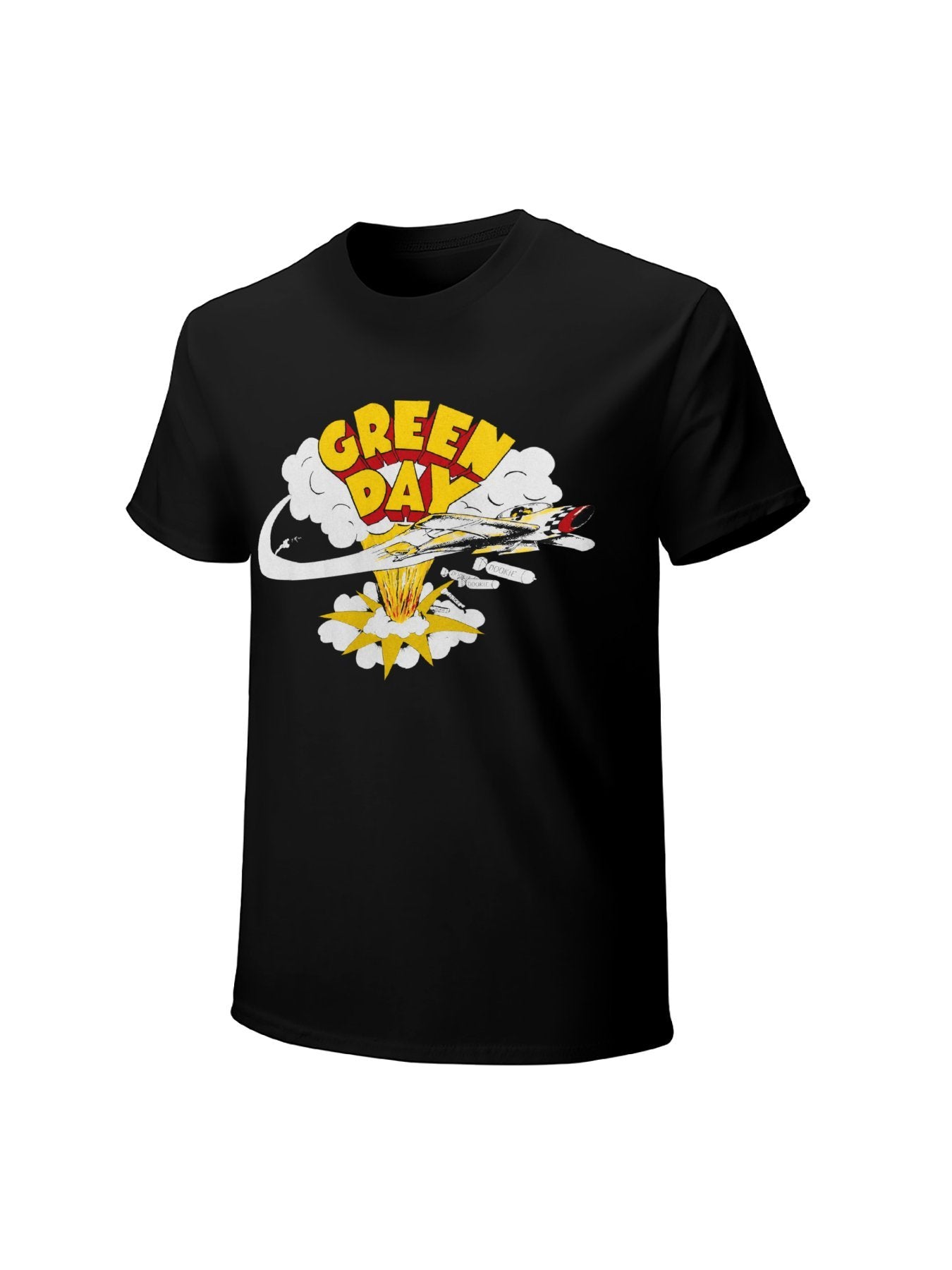 Green Day Dookie Airplane Explosion Graphic T-Shirt