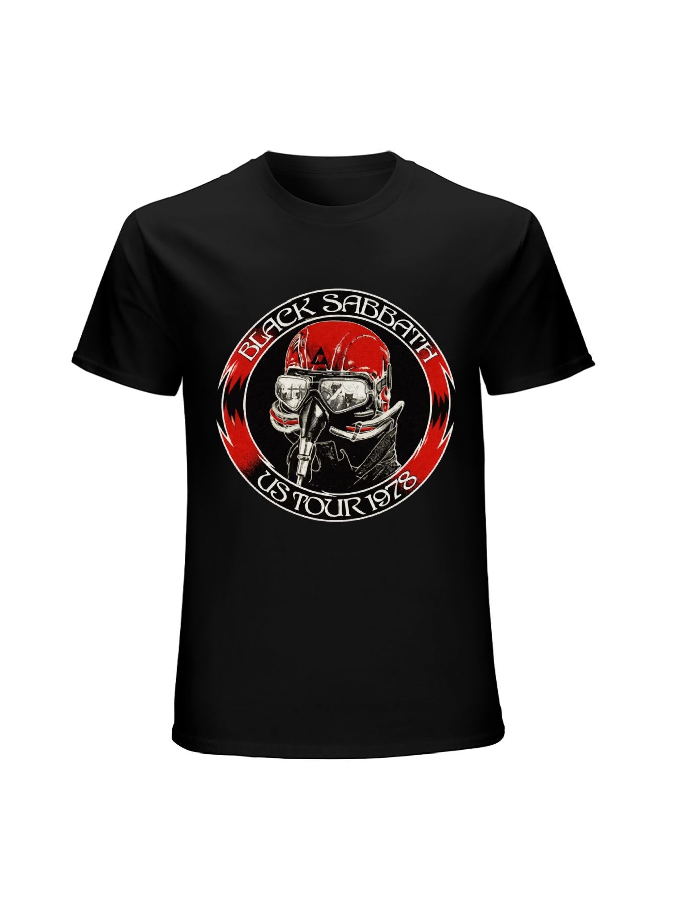 Black Sabbath US Tour 1978 Pilot Helmet T-Shirt