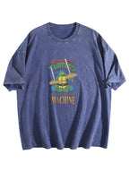 Teenage Mutant Ninja Turtles Pizza Machine Graphic Washed T-Shirt