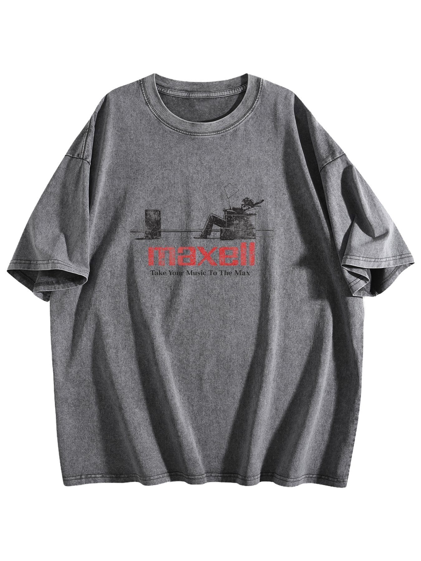 Maxell Take Your Music to the Max Graphic Washed T-Shirt